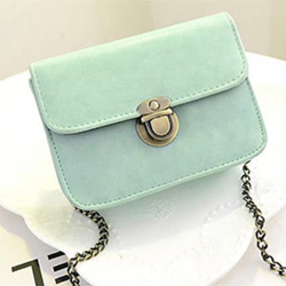 Handbags - Pistachio green mini crossbody bag